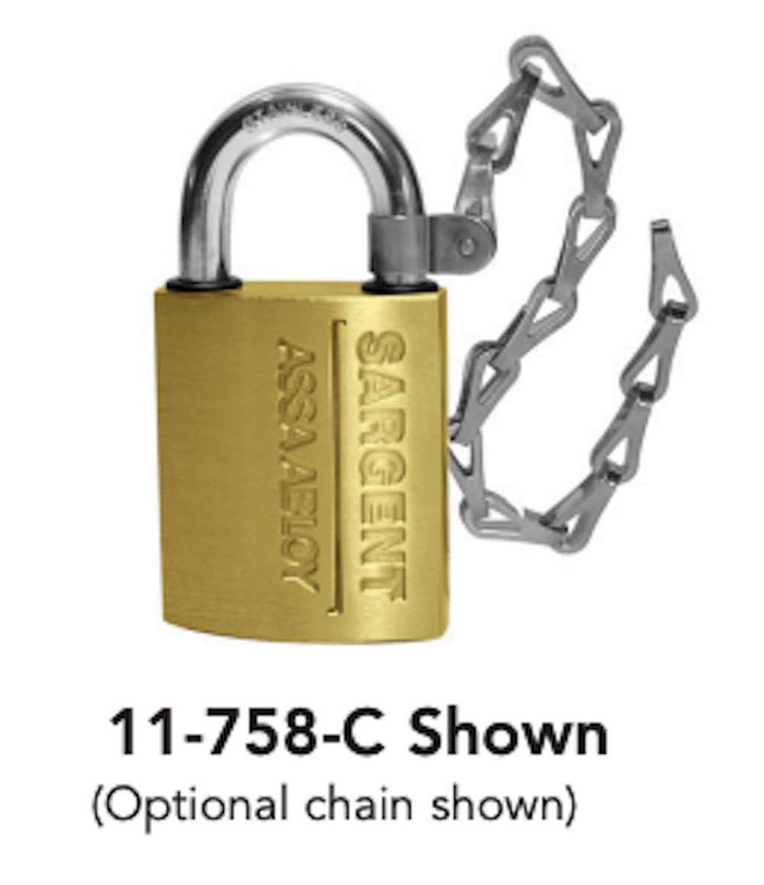 Sargent Sargent XC 11-C750-1 758/858 Padlock Cylinder Only SGT-11-C750-1