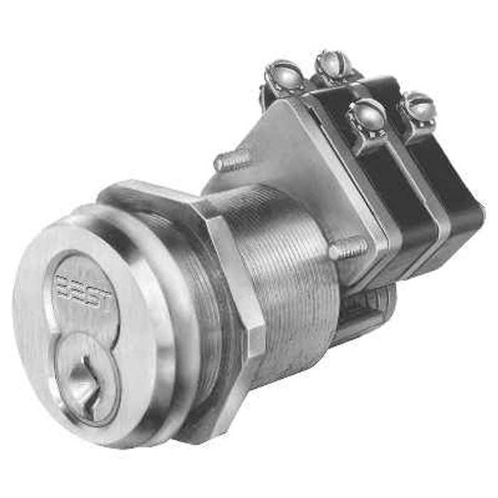 BEST BEST 1W7J1 Electric Switch Lock, Dual Switch, 2 SPDT, Key Position 2 - 3 o'clock BES-1W7J1
