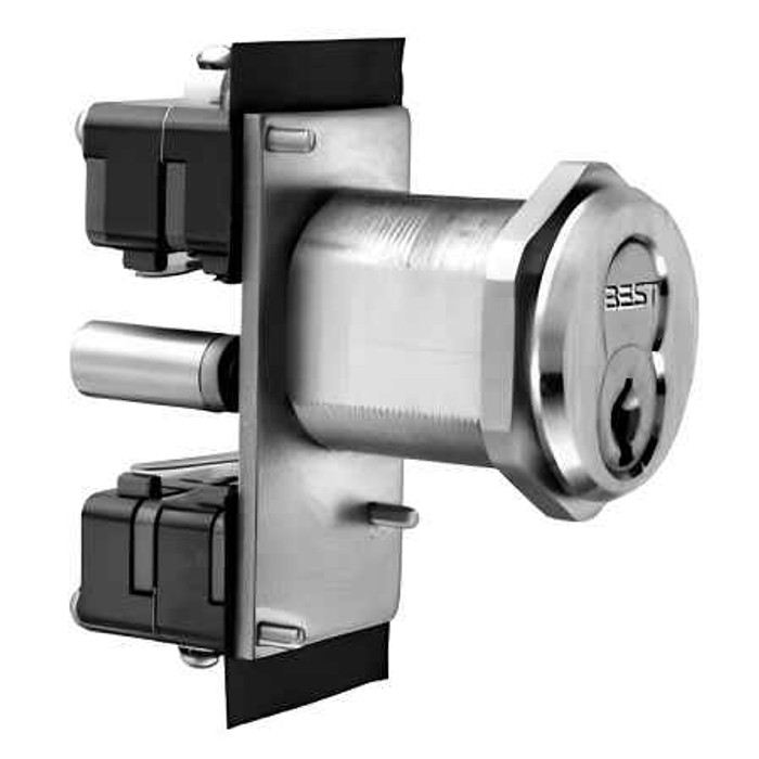 BEST BEST 1W7R4 Electric Switch Lock, Quad Switch, 4 SPDT, Key Position 2 - 2 o'clock, Key Position 3 - 10 o'clock BES-1W7R4