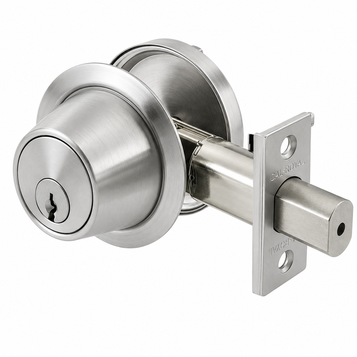 Cal-Royal CB162 Grade 2 Double Cylinder Deadbolt with Tampered Cylinder Guard