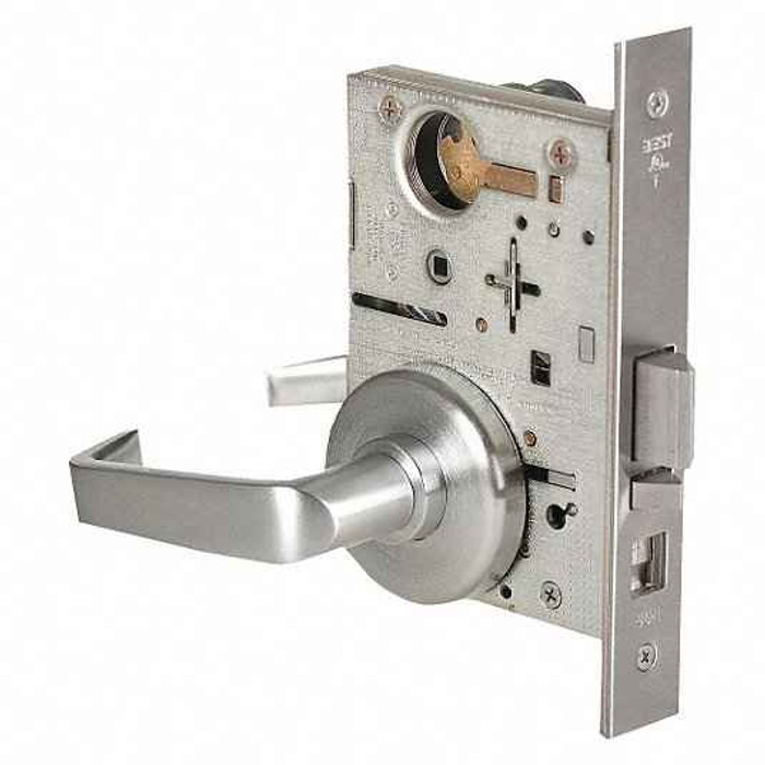 BEST BEST 45H Series (INL - Intruder Latch Function) - Rose Trim Heavy Duty Mortise Lock, Double Keyed BES-45H-INL-RS