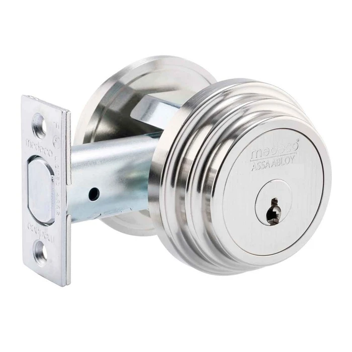 Medeco 11R50W Maxum Single Cylinder Deadbolt, Biaxial, G3 Keyway, UL 437 High-Security