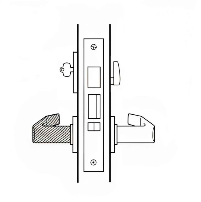 BEST BEST 45HCA Series (H - Hotel Function) - Heavy Duty Mortise Lockbody Only, Field Reversible 45HCAH