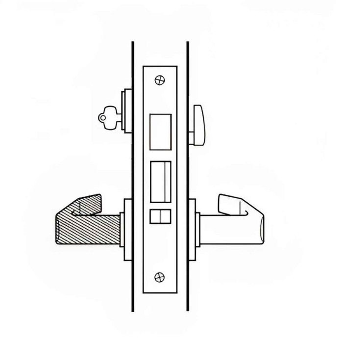 BEST BEST 45HCA Series (HJ - Hotel Function) - Heavy Duty Mortise Lockbody Only, Field Reversible 45HCAHJ