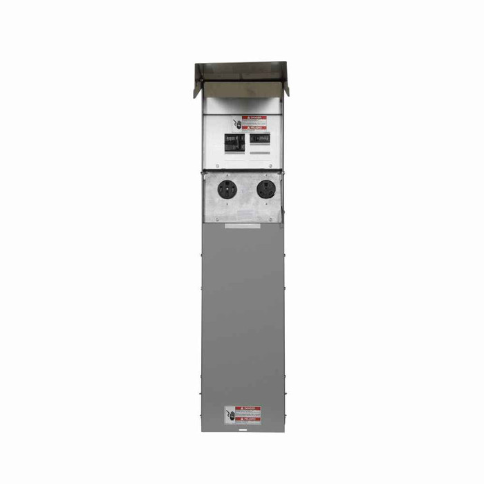 Eaton CHU1N1NP pedestal mount unmetered, Unmetered, 50A, 50A, None, Non-ground fault, Non-ground fault, None, Top, Pedestal, Circuits: 4, NEMA 14-50R, NEMA 14-50R, None, 4, 4, 0, 125/250V, 125/250V, None