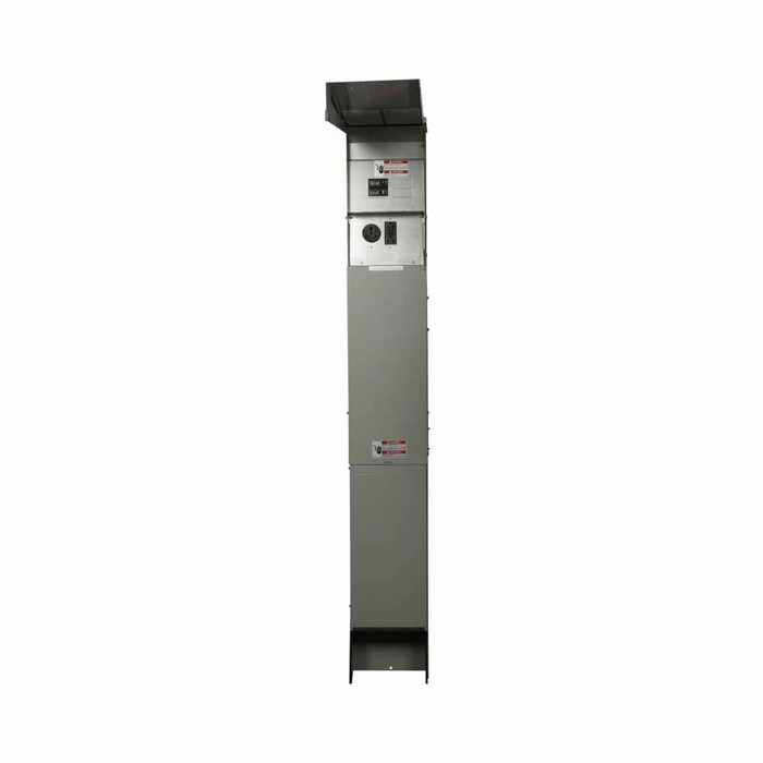 Eaton CHU9N9N9NP pedestal mount , Unmetered, 20A, 20A, 20A, Non-ground fault, Non-ground fault, Non-ground fault, Top, Pedestal, Circuits: 4, NEMA 5-20R2GFI WRTR, NEMA 5-20R2GFI WRTR , NEMA 5-20R2GFI WRTR, 3, 3, 3, 125V, 125V, 125V