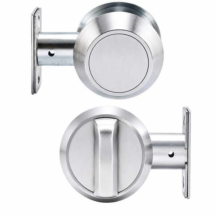 Medeco Medeco Maxum Commercial Deadbolt Lock, Blank Plate, Inside Thumbturn MED-DEADBOLT-11C28