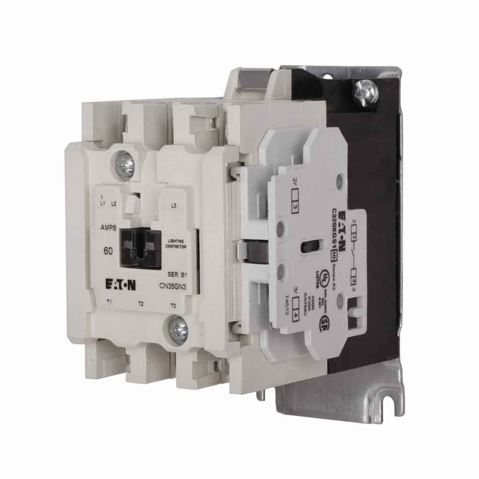 Eaton CN35GN4HB CN35 electrically held lighting contactor, 60 A, 1 NO, 4 pole, Electrically held, CN35, Lighting contactors