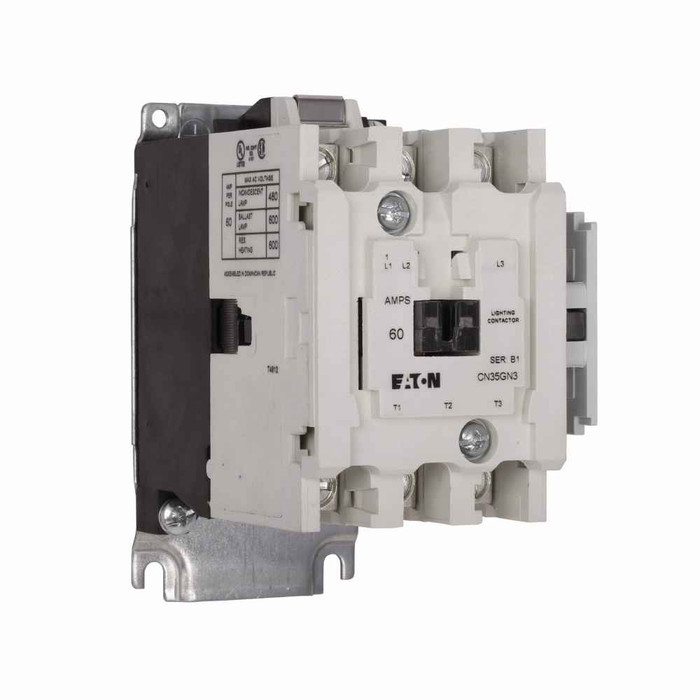 Eaton CN35GN4XLB CN35 electrically held lighting contactor, 60 A, 1 NO , Four-pole, Electrically held, CN35, Lighting contactors