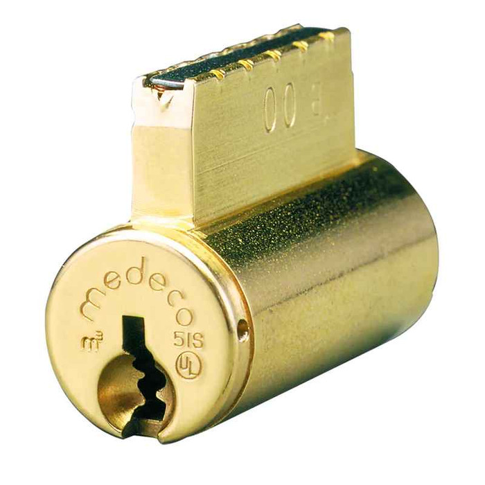 Medeco Medeco 1065244 - 5 Pin Rim Lazy Motion Rim Type Cylinder To Inside Cylinder w/ Emtek Tailpiece MED-1065244