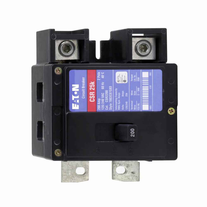 Eaton CSR2150N Type CSR Standard Circuit Breaker,Standard circuit breaker,150 A,25 kAIC,Two-pole,120/240 V,CH,#2 - 300 kcmil,CSR,For use in type ECC unit enclosures,Single-phase