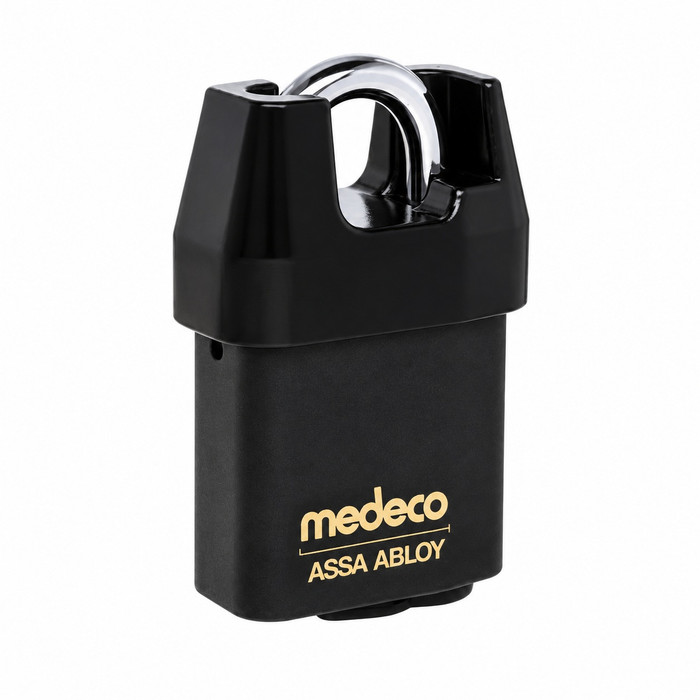 Medeco Medeco Indoor/Outdoor 6 Pin Shrouded Padlock 7/16" Shackle Diameter, 3/4" Shackle Clearance with Cylinder MED-54725