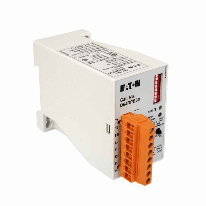 Eaton D64RPB30 Ground Fault Relay with Built-In Current Sensor.