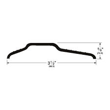 Pemko 212 36" x 3-1/2" x 5/8" Residential Saddle Threshold 212A-36
