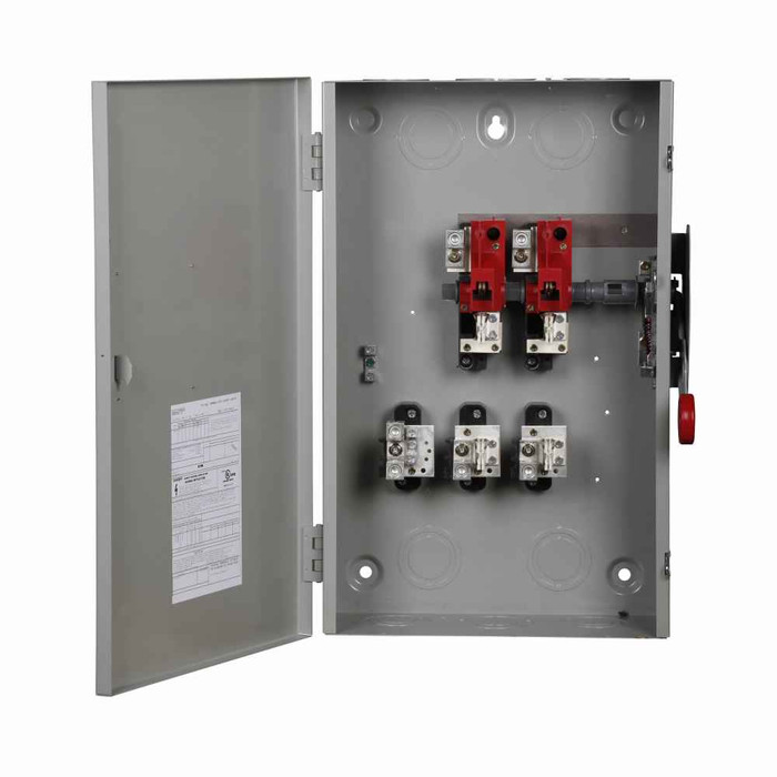 Eaton DG224FGK General duty cartridge fuse safety switch, 200 A, NEMA 1, Painted steel, Class H fuses, Fusible without neutral, Two-pole, Two-wire, Category: general duty safety switch, 240 V