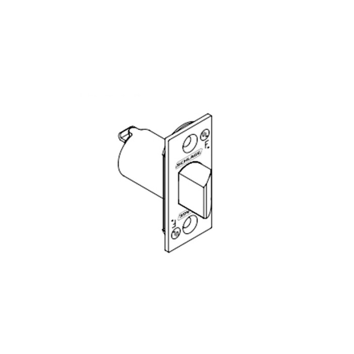 Schlage Commercial ALX Series 2-3/8" Backset Restoring Spring Latch with 1-1/8" x 2-1/4" Square Corner Faceplate
