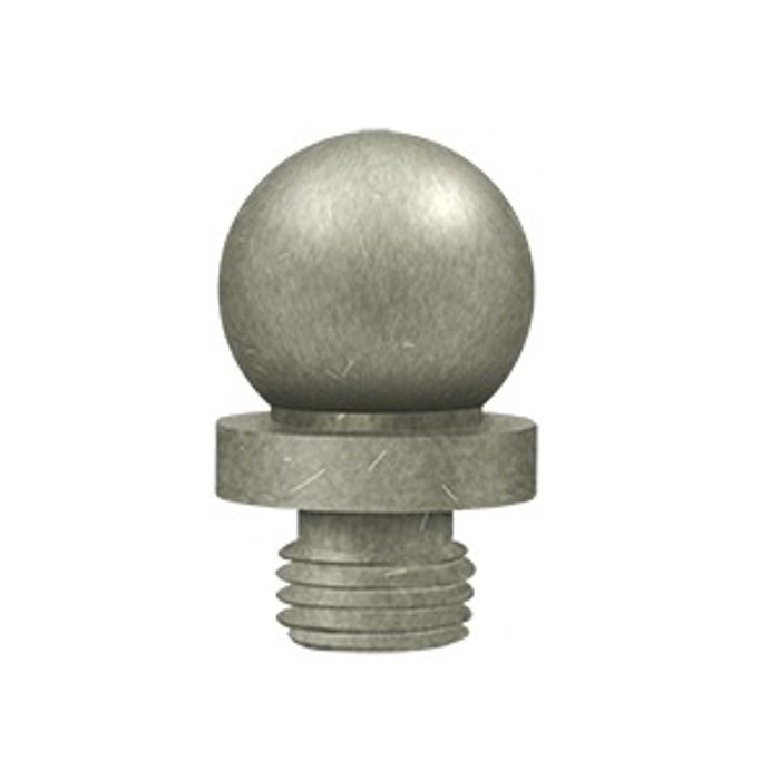Deltana DSBTRM Ball Tip Finial, Distressed, Solid Brass, US10WL