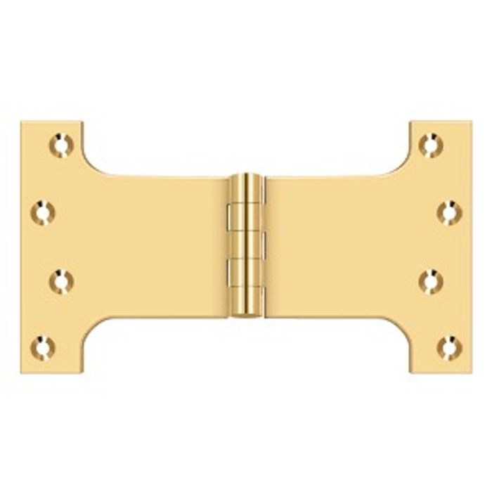 Deltana DSPA4580 Parliament Hinge, 4-1/2" x 8", Solid Brass (Pair)