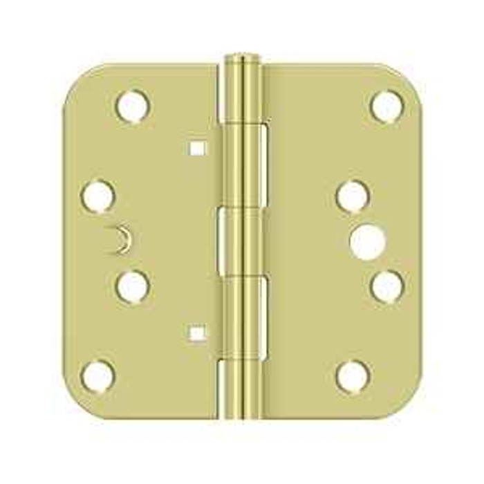Deltana Deltana DE44R5TA 4" x 4" x 5/8" Radius Hinges, Security, TT, Steel (Pair) DEL-DE44R5TA