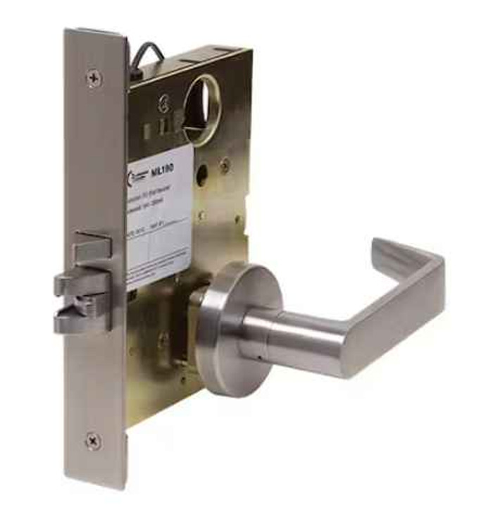 Command Access Command Access 19095-M Motorized EL/EU Field Selectable, Institutional Function, 24V, 06 Lever, Rose, Schlage L9000 Retrofit Series Mortise Complete Lock CAT ML19095-M