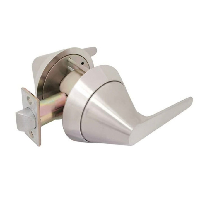 TownSteel TownSteel TRX-L-76 Privacy Function - Satin Stainless Steel Heavy Duty Ligature Resistant Lever Cylindrical Lockset TWS-TRX-L-76
