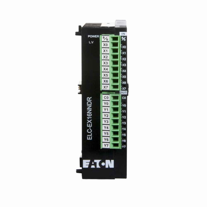 Eaton ELC-EX16NNDR ELC Series Programmable Logic Controllers, ELC digital exp mod, 16 I/O, 8 input dc, 8 output relay