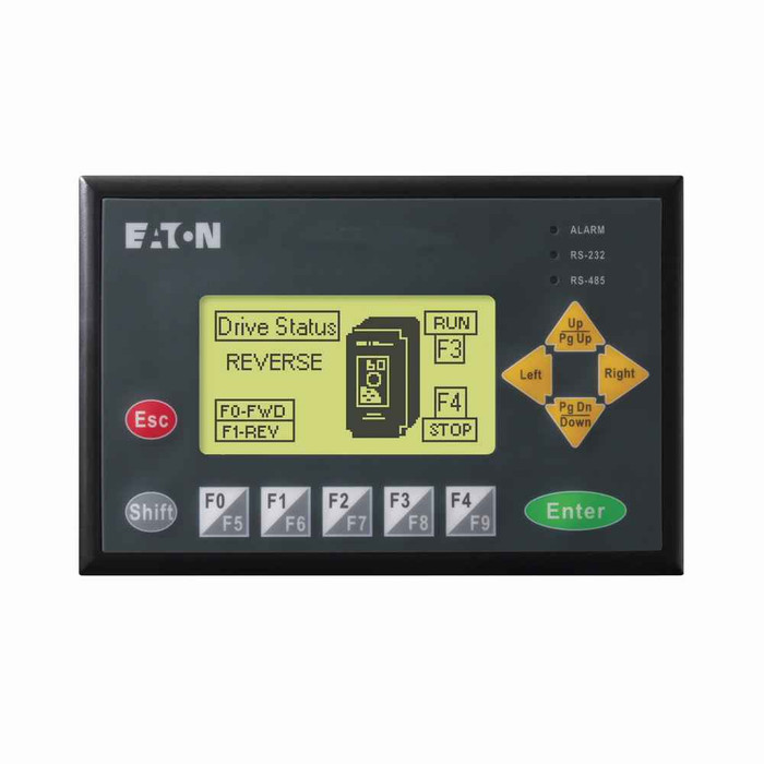 Eaton ELC-GP02 ELC Graphics Panel, Two-line monochromatic display, 10 function keys, 160 x 32 pixels