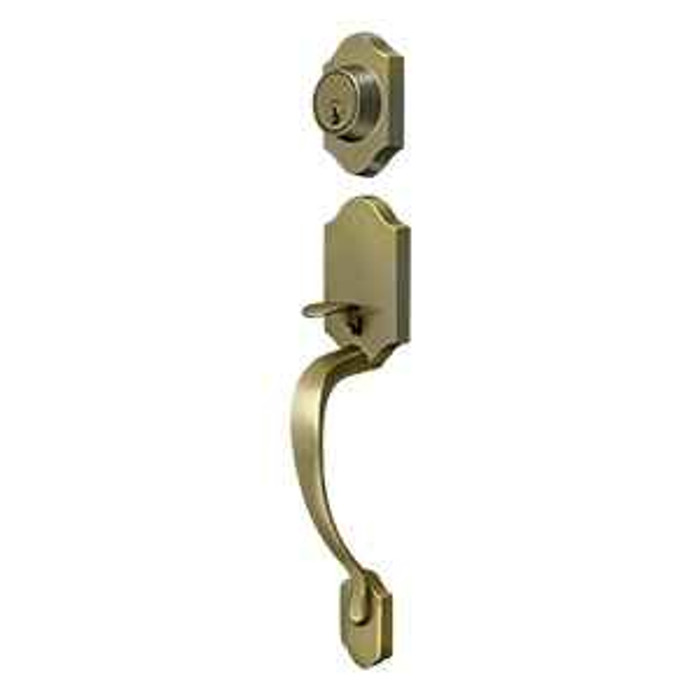 Deltana Deltana 803871B Hanover Handleset, Entry, Solid Brass DEL-803871B
