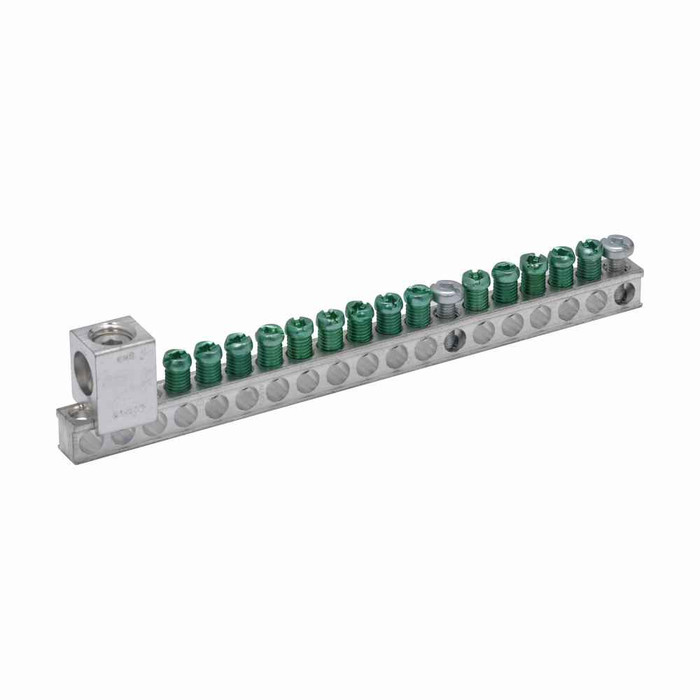 Eaton GBKP1420CS PON Accessories - 14 Terminal Ground Bar Clamshell,14 terminals Eaton GBKP1420CS PON Accessories - 14 Terminal Ground Bar Clamshell,14 terminals