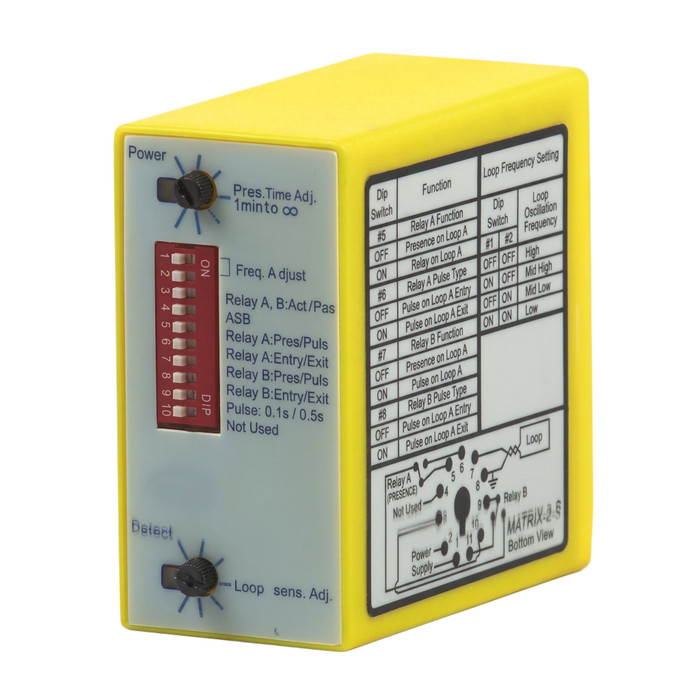 BEA 10MATRIXIIS1224 - Induction Loop Detector, Single or Dual Loop Detector, Automatic Sensitivity Boost, 12 to 24 V AC/DC 10MATRIXIIS1224