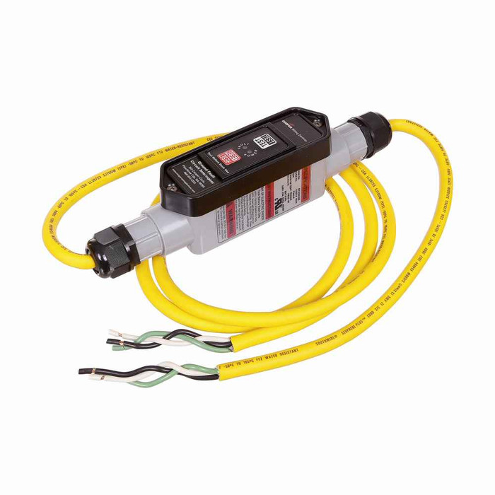 Eaton GFI22M266 portable GFCI, Watertight, 20A, #12 AWG, 6' (1.83m) cord length, Polycarbonate, L6-20, Locking plug type, Manual reset, 240V, 4X{NR9} 670015