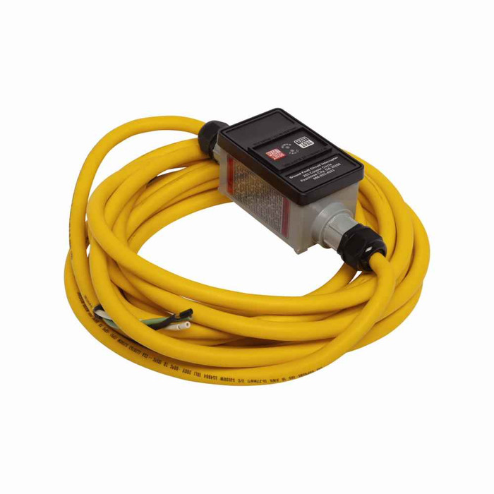 Eaton GFI13M4NN portable GFCI, Watertight, field wireable, 30A, #10 AWG, 25' (7.62m) cord length, Polycarbonate, Flying leads plug type, Manual reset, 120V, 4X 669873