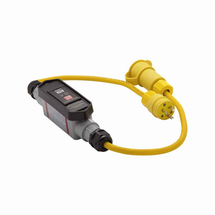 Eaton GFI12M155 portable GFCI, Watertight, 20A, #12 AWG, 2' (0.61m) cord length, Polycarbonate, 5-20, Straight blade plug type, Manual reset, 120V, 4X 669606