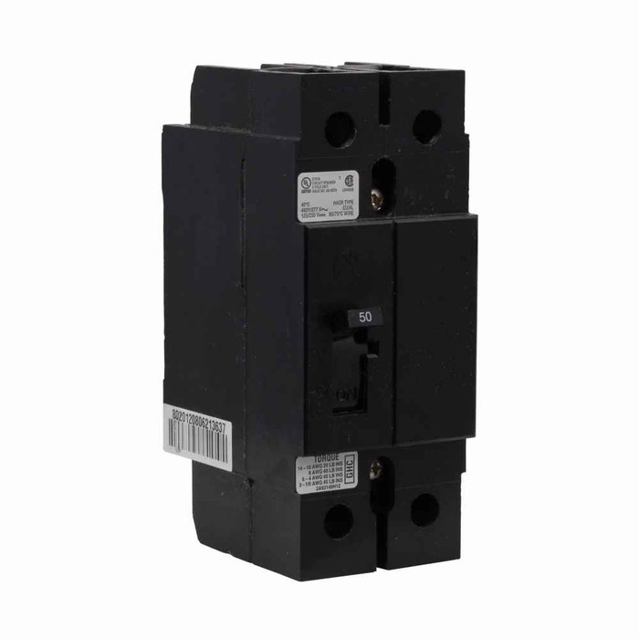 Eaton GHC2060 Series C complete molded case circuit breaker, G-frame, GHC, Complete breaker, Fixed thermal, fixed magnetic trip type, Two-pole, 60A, 480Y/277 Vac, 125/250 Vdc, 65 kAIC at 240 Vac, 14 kAIC at 480Y/277 Vac, 50/60 Hz