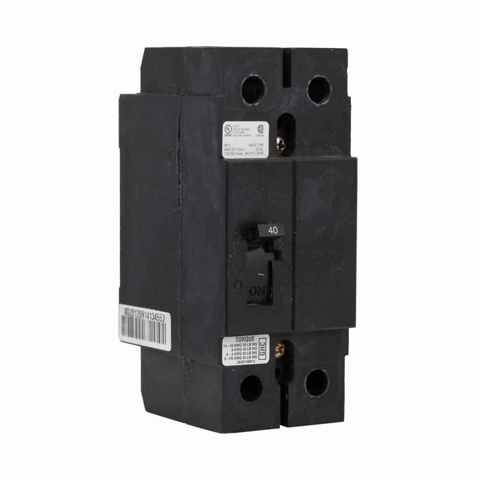 Eaton GHC2015 Series C complete molded case circuit breaker, G-frame, GHC, Complete breaker, Fixed thermal, fixed magnetic trip type, Two-pole, 15A, 480Y/277 Vac, 125/250 Vdc, 65 kAIC at 240 Vac, 14 kAIC at 480Y/277 Vac, 50/60 Hz