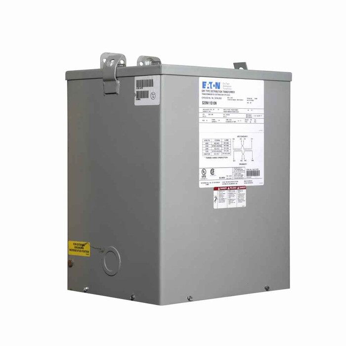 Eaton S10N11E15N General purpose encapsulated transformer, EP, aluminum, NEMA 3R, 180, 60 Hz, single-phase, 120 V, 240 V, 120/240 V, NONE, 115 °C rise, 15 KVA, indoor-outdoor, 90B
