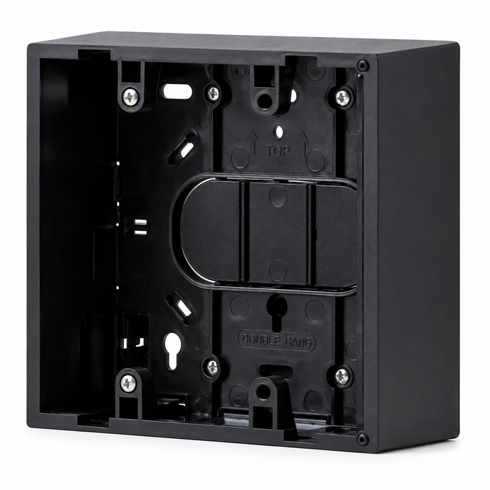BEA 10BOXDGSM Double Gang Surface Mount Box for Push Plates and Touchless Actuators