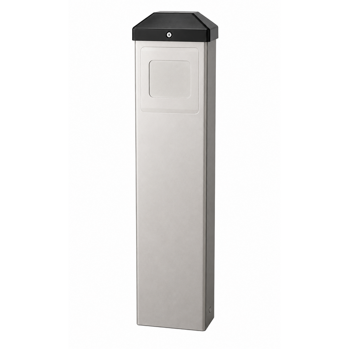 BEA 10BOLLARDSLV Push Plate Bollard with Powder-Coated Carbon Steel Construction