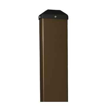 BEA 10BOLLARDBRZWOH Mounting Bollard for Push Plates and Card Readers - Bronze Powder Coated Carbon Steel