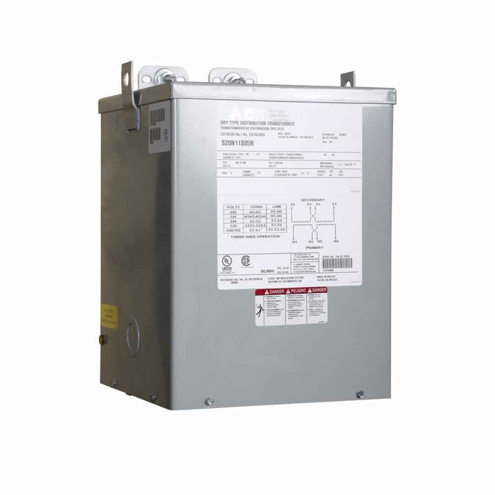 Eaton S38N25S07 General purpose encapsulated transformer, EP, aluminum, NEMA 3R, 178, 60 Hz, single-phase, 380 V, 220 V, NONE, 115 °C rise, 7.5 KVA, indoor-outdoor, 511AP