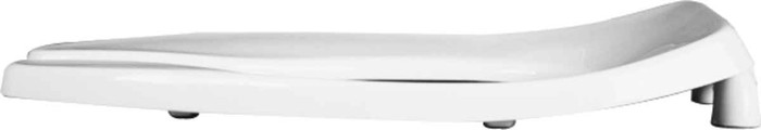 Bemis Bemis 3155SSCT Elongated Open Front Less Cover Commercial Plastic Toilet Seat with STA-TITE Commercial Fastening System Self-Sustaining Check Hinge and DuraGuard BEMIS-3155SSCT 