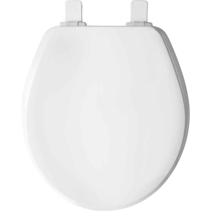 Bemis Bemis 600E4 Ashland Round Enameled Wood Toilet Seat with STA-TITE Seat Fastening System, Easy-Clean, Whisper-Close and Precision Seat Fit Adjustable Hinge BEMIS-600E4 