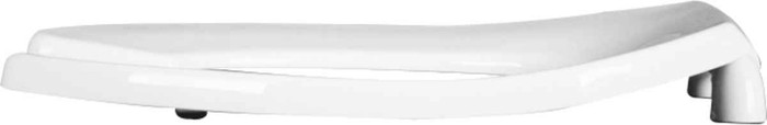Bemis Bemis 2155SSCT Elongated Open Front Less Cover Commercial Plastic Toilet Seat with STA-TITE Commercial Fastening System Self-Sustaining Check Hinge and DuraGuard BEMIS-2155SSCT 