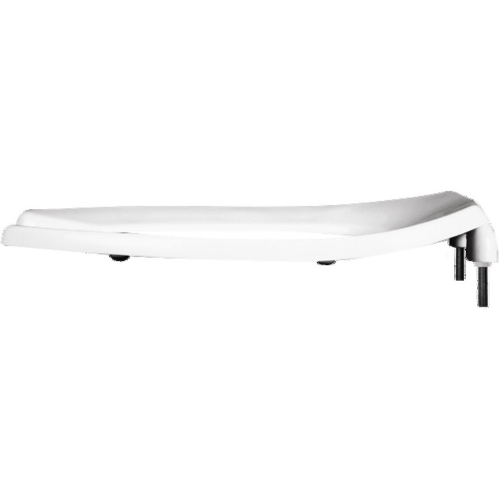 Bemis Olsonite 10SSCTFR Elongated Open Front Less Cover Commercial Plastic Toilet Seat with STA-TITE Commercial Fastening System Self-Sustaining Check Hinge, DuraGuard and Firepro BEMIS-10SSCTFR 
