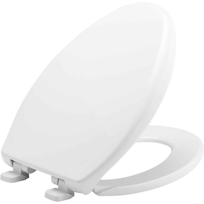 Bemis Bemis 7900TDGSL Elongated Hospitality Plastic Toilet Seat with STA-TITE Commercial Fastening System, Whisper-Close Hinge, DuraGuard and Super Grip Bumpers BEMIS-7900TDGSL 