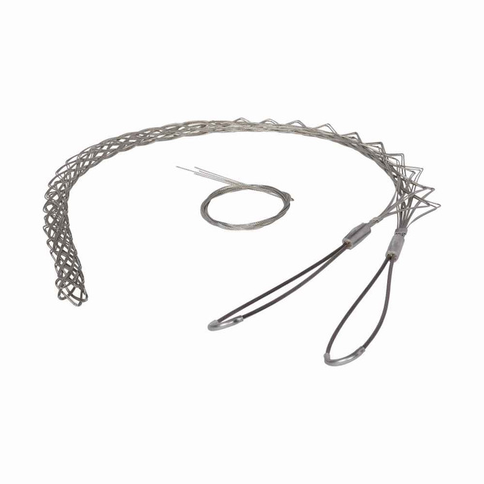 Eaton SGTDL75 standard support grip, Split Lace Double Eye, Heavy duty, 10" bale, 2700 lbs break, 0.75-0.99" cord diameter, 26" mesh length, Tin-Coated Bronze