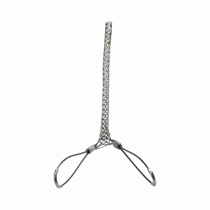 Eaton SGTD125 standard support grip, Closed Mesh Double Eye, Heavy duty, 10" bale, 4720 lbs break, 1.25-1.49" cord diameter, 31" mesh length, Tin-Coated Bronze