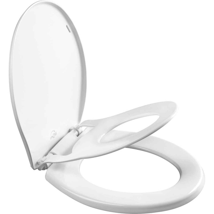 Bemis Mayfair by Bemis 881SLOW Mayfair Little2Big Round Plastic Toilet Seat with STA-TITE Seat Fastening System and Whisper-Close Hinge BEMIS-881SLOW 