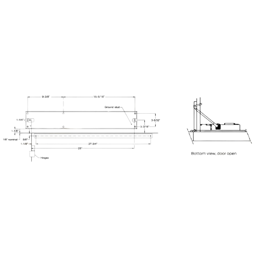 Falcon 8230-3034 Track Roller for 8230 Series Automatic Operators