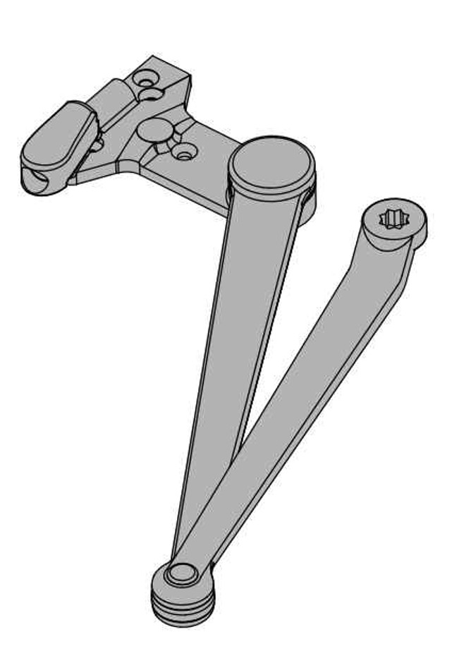 Falcon Falcon SC60A-3077SS Spring-n-stop Arm (SS) for SC60A Series Door Closers FAL-SC60A-3077SS